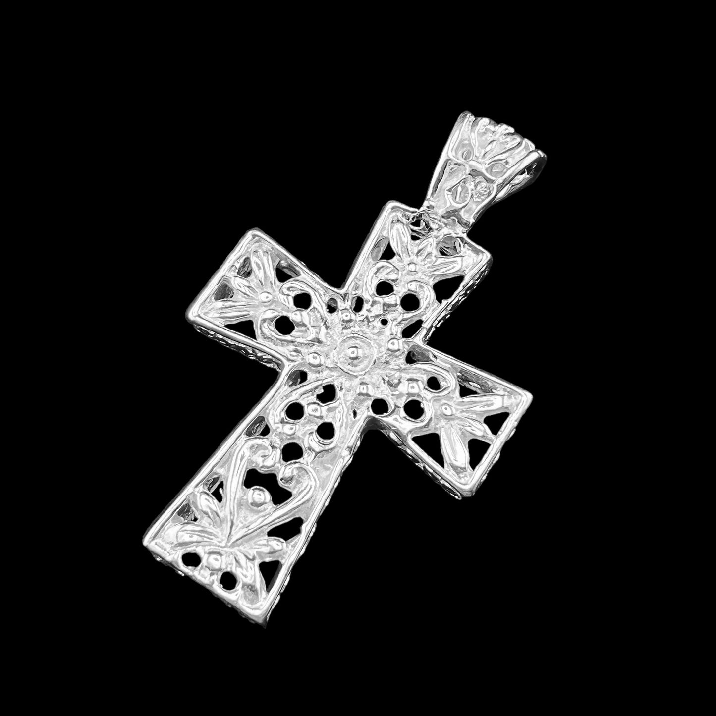 .925 Silver Pendant CROSS 30mm x 40mm