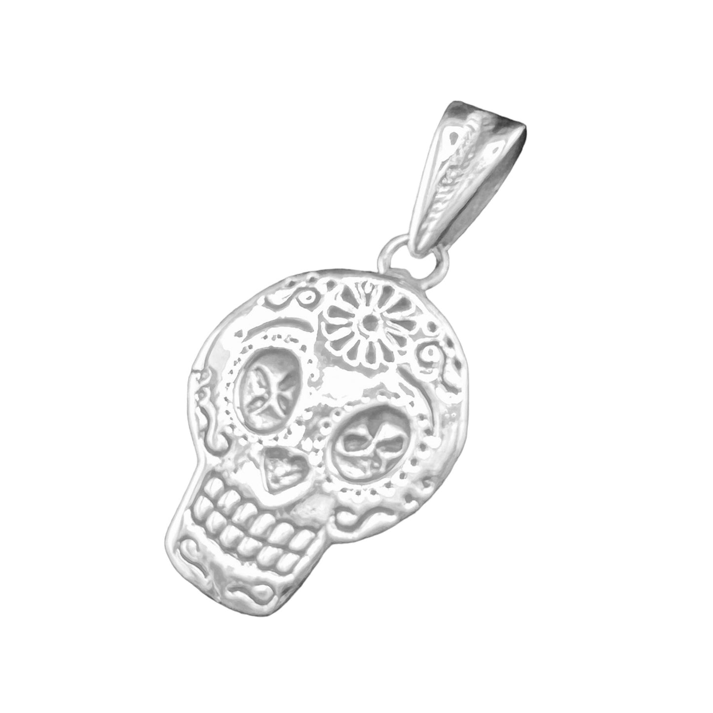 .925 Silver Pendant Skull 20mm x 35mm