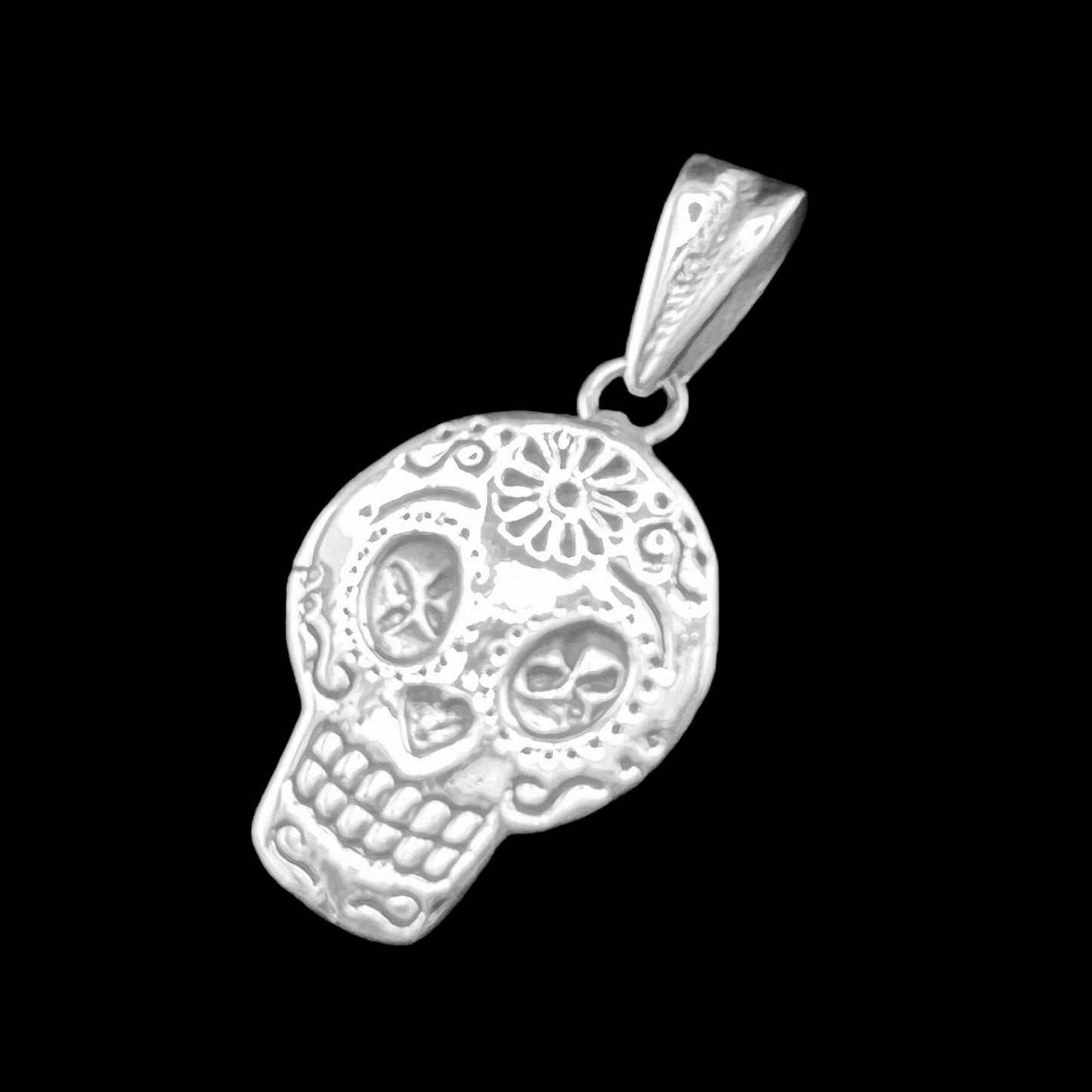 .925 Silver Pendant Skull 20mm x 35mm
