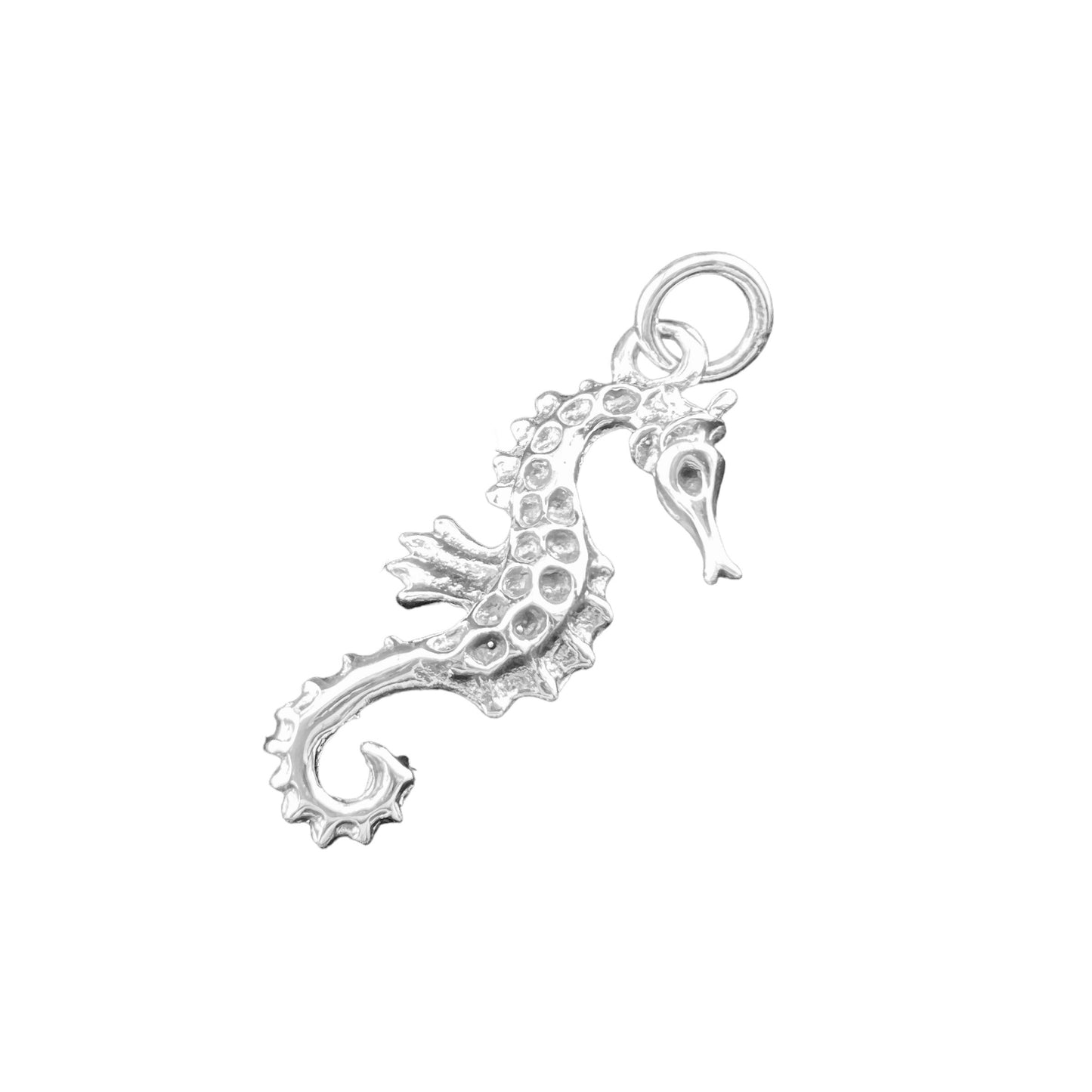 .925 Silver Pendant Seahorse 20mm x 45mm
