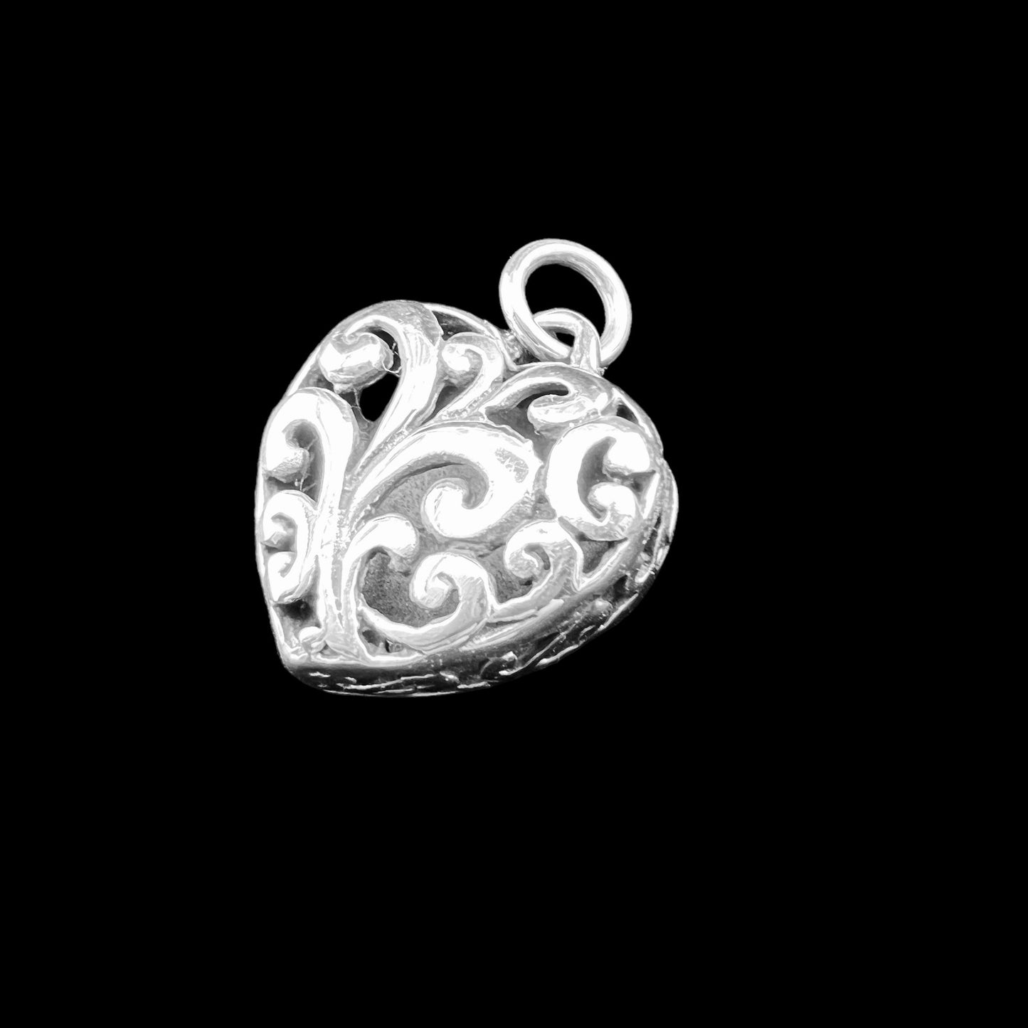 .925 Silver Pendant Heart 20mm x 25mm