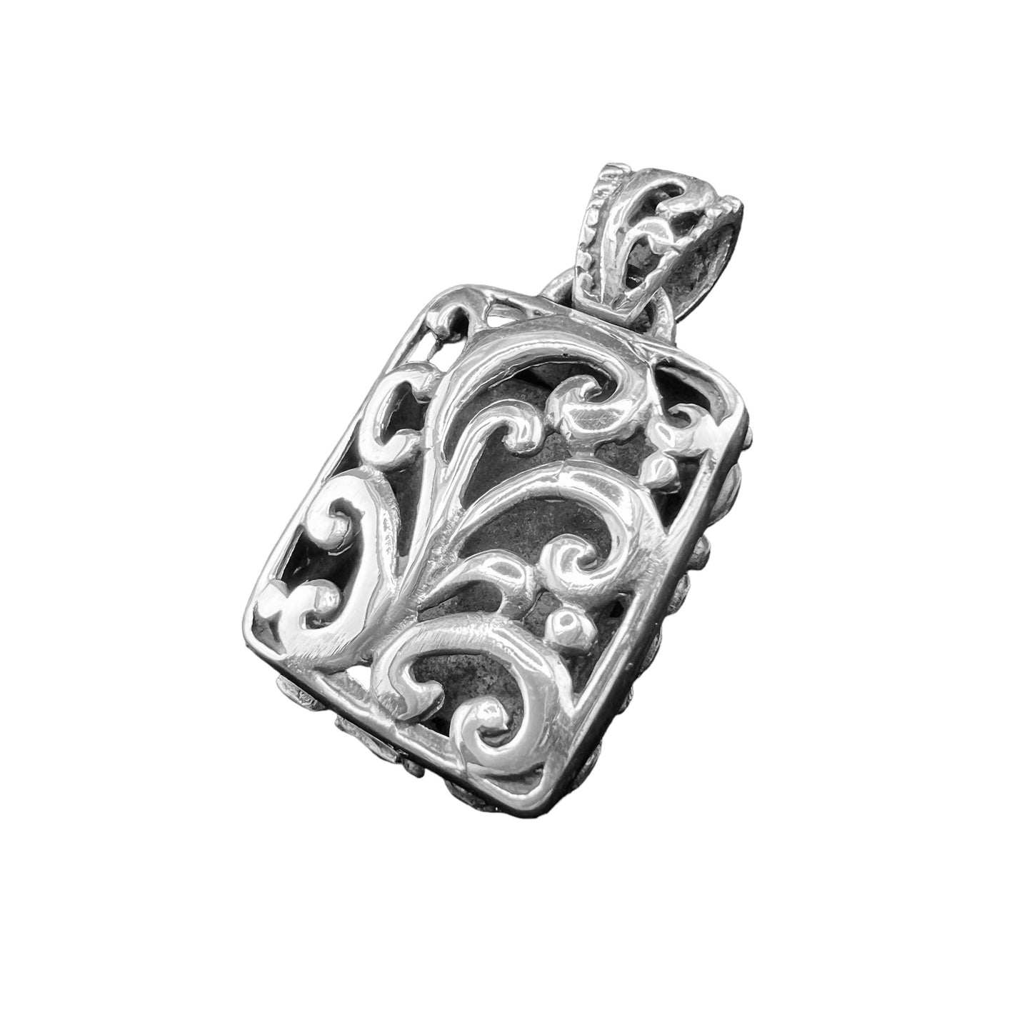 .925 Silver Pendant Lockett 20mm x 40mm