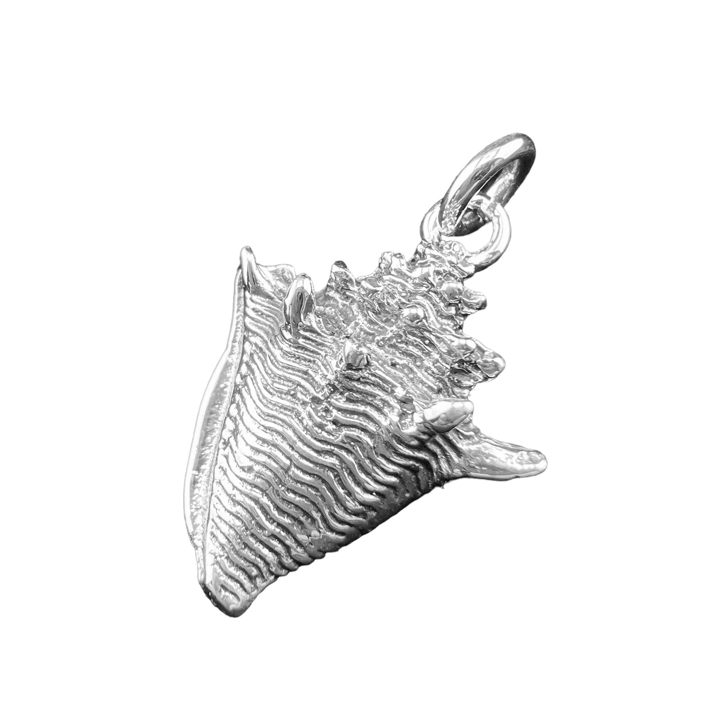.925 Silver Pendant Sea Shell 20mm x 30mm