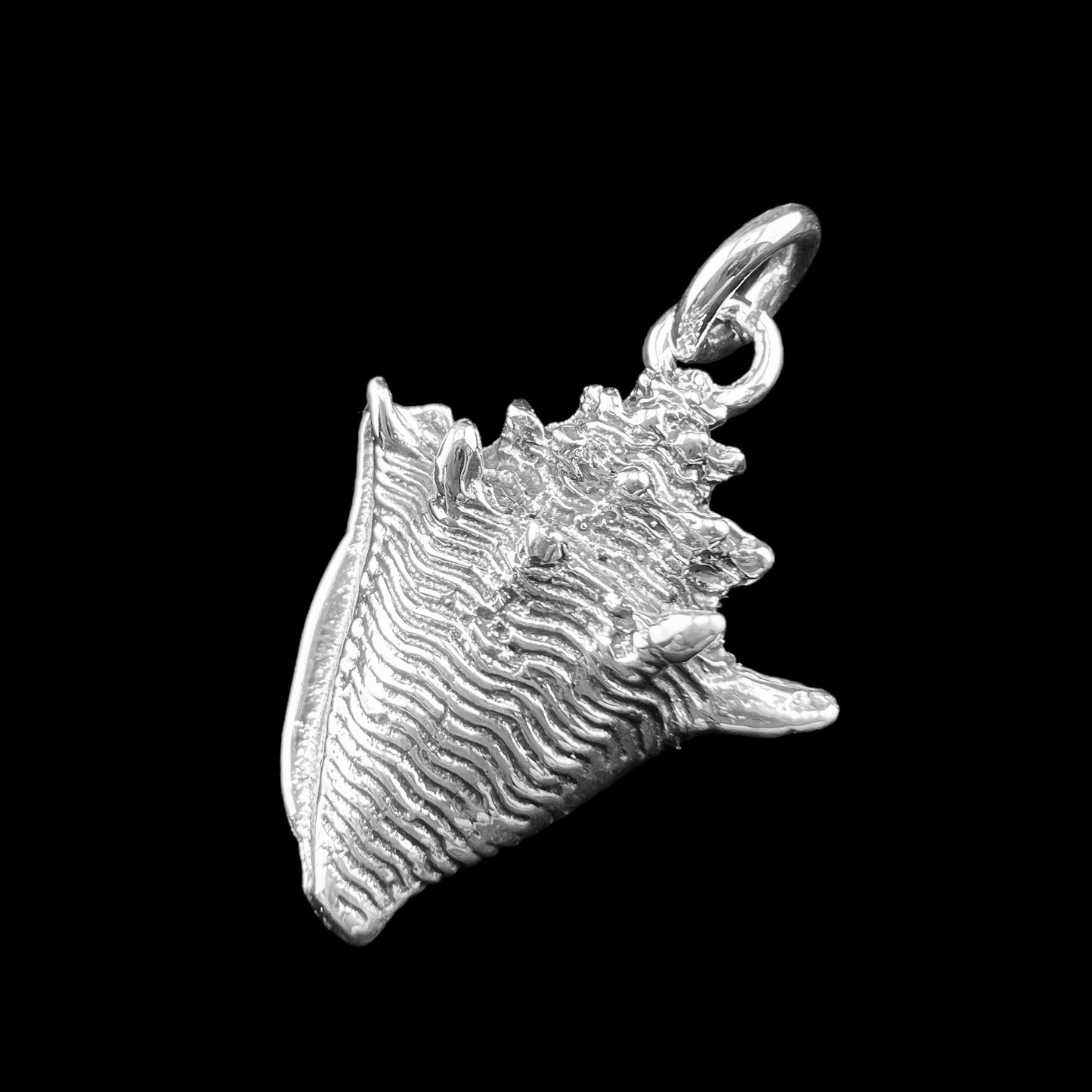 .925 Silver Pendant Sea Shell 20mm x 30mm