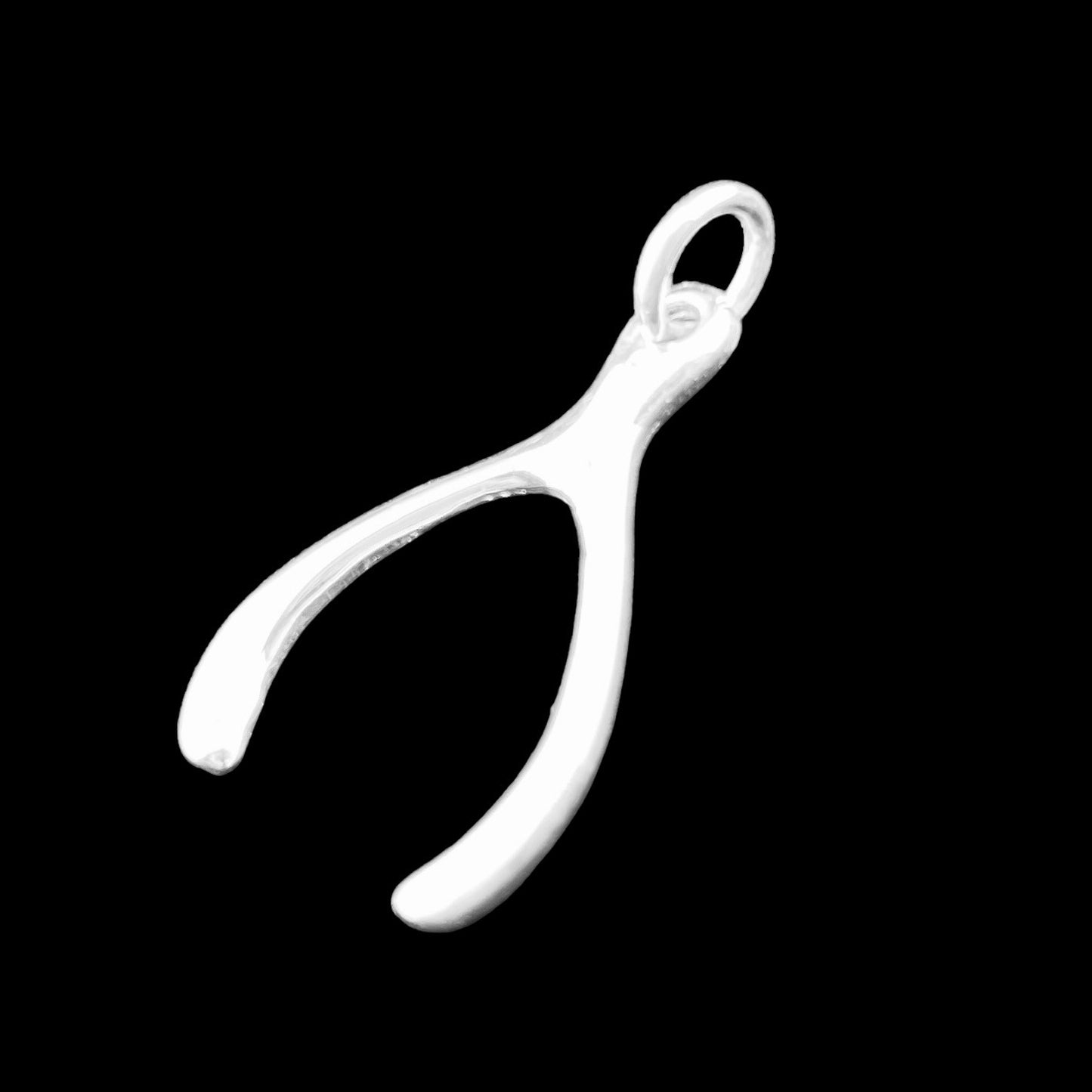 .925 Silver Pendant Wishbone 20mm x 35mm