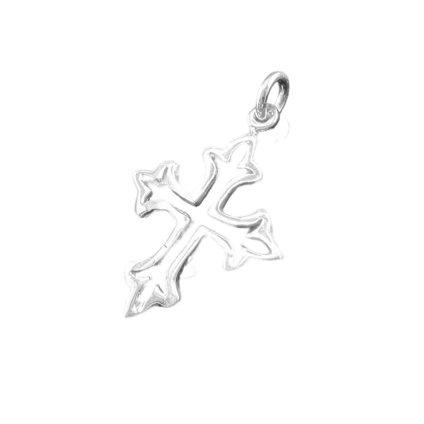 .925 Silver Pendant Open CROSS 20mm x 33mm