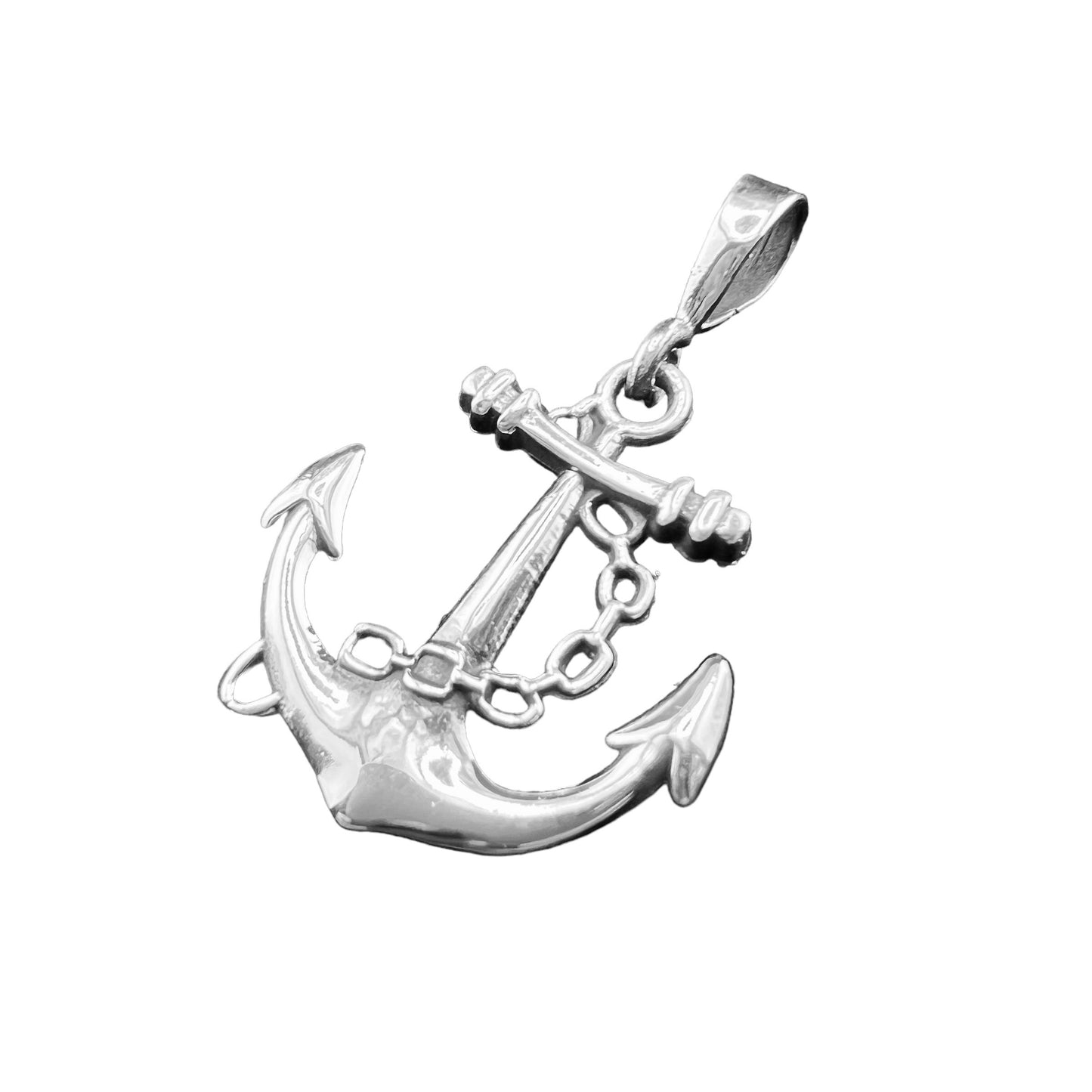 .925 Silver Pendant Anchor 25mmx25mm