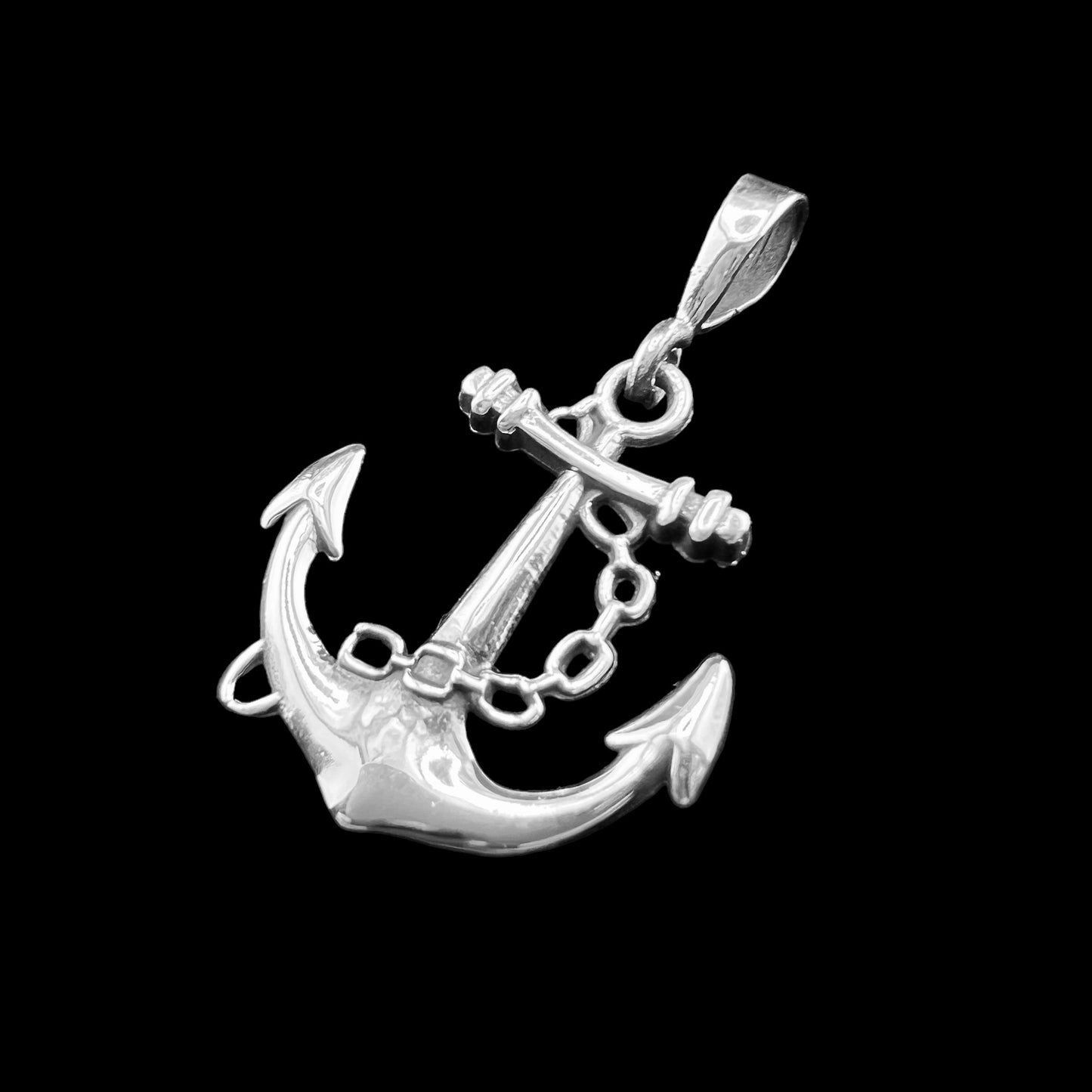 .925 Silver Pendant Anchor 25mmx25mm