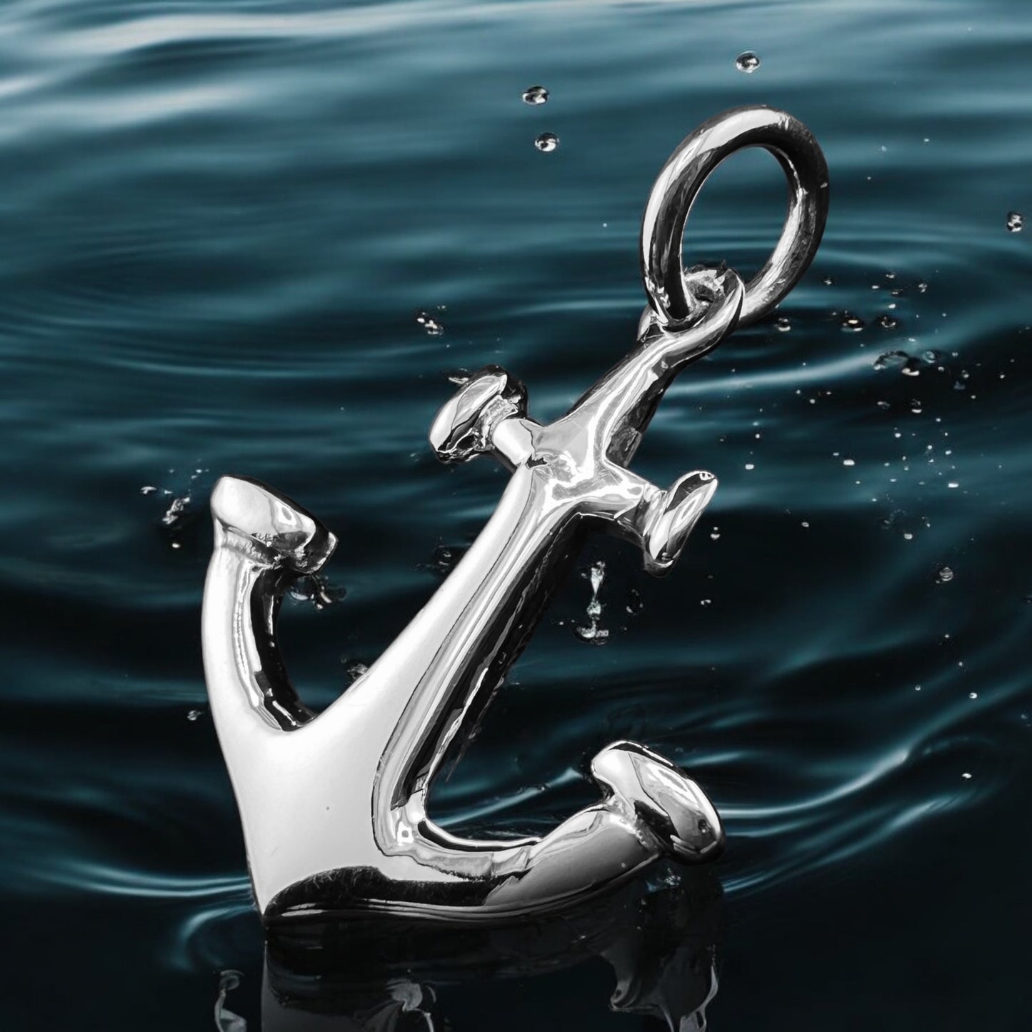 .925 Silver Pendant Anchor 25mmx30mm