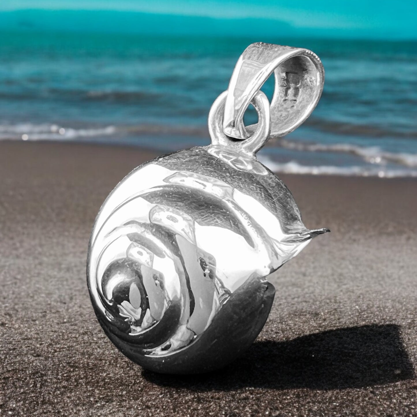 .925 Silver Pendant Sea Shell 20mmx20mm