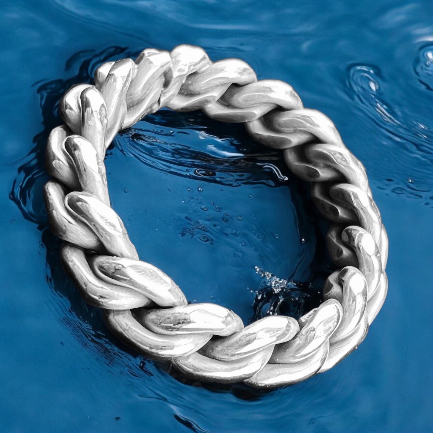 925 Silver Ring Braided