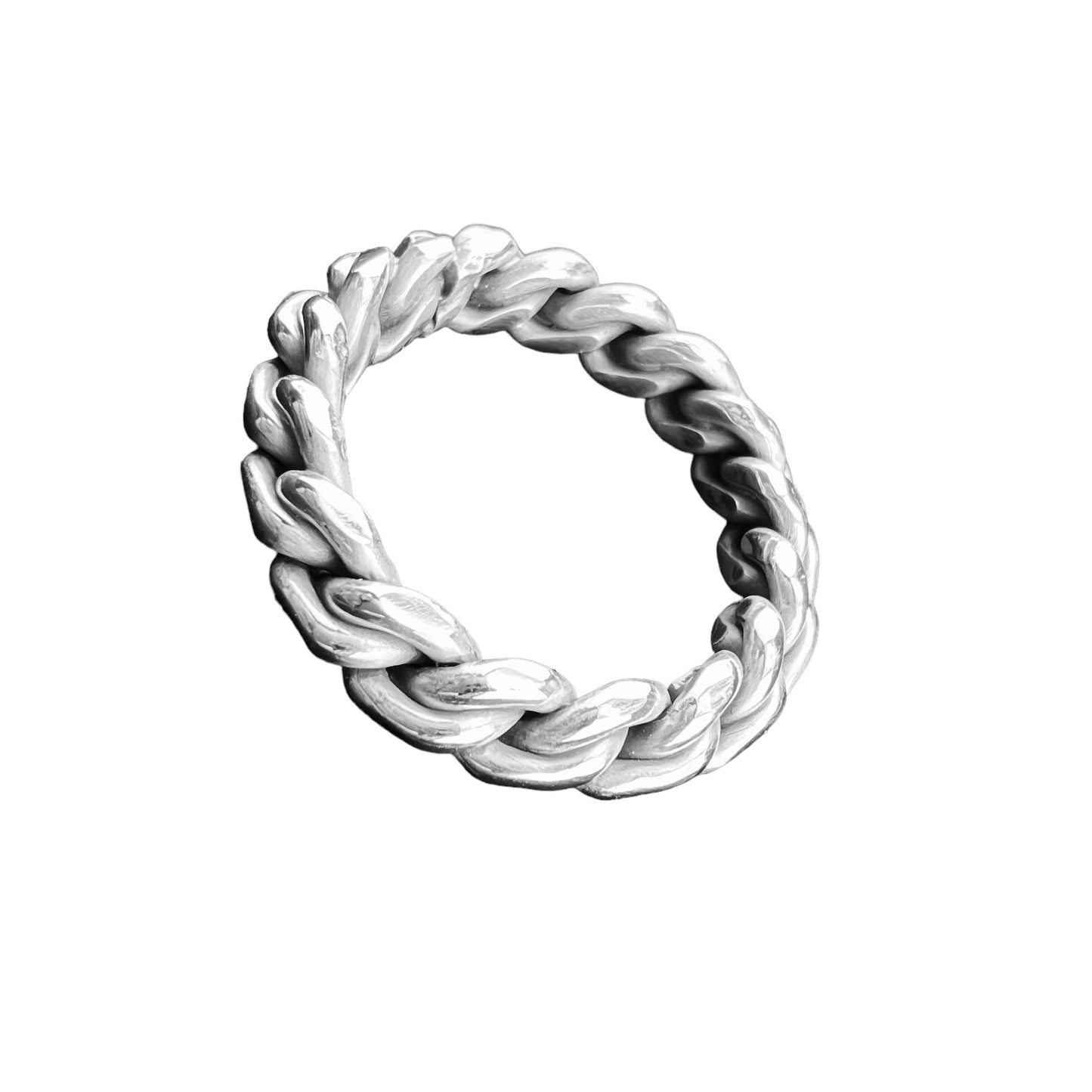 925 Silver Ring Braided