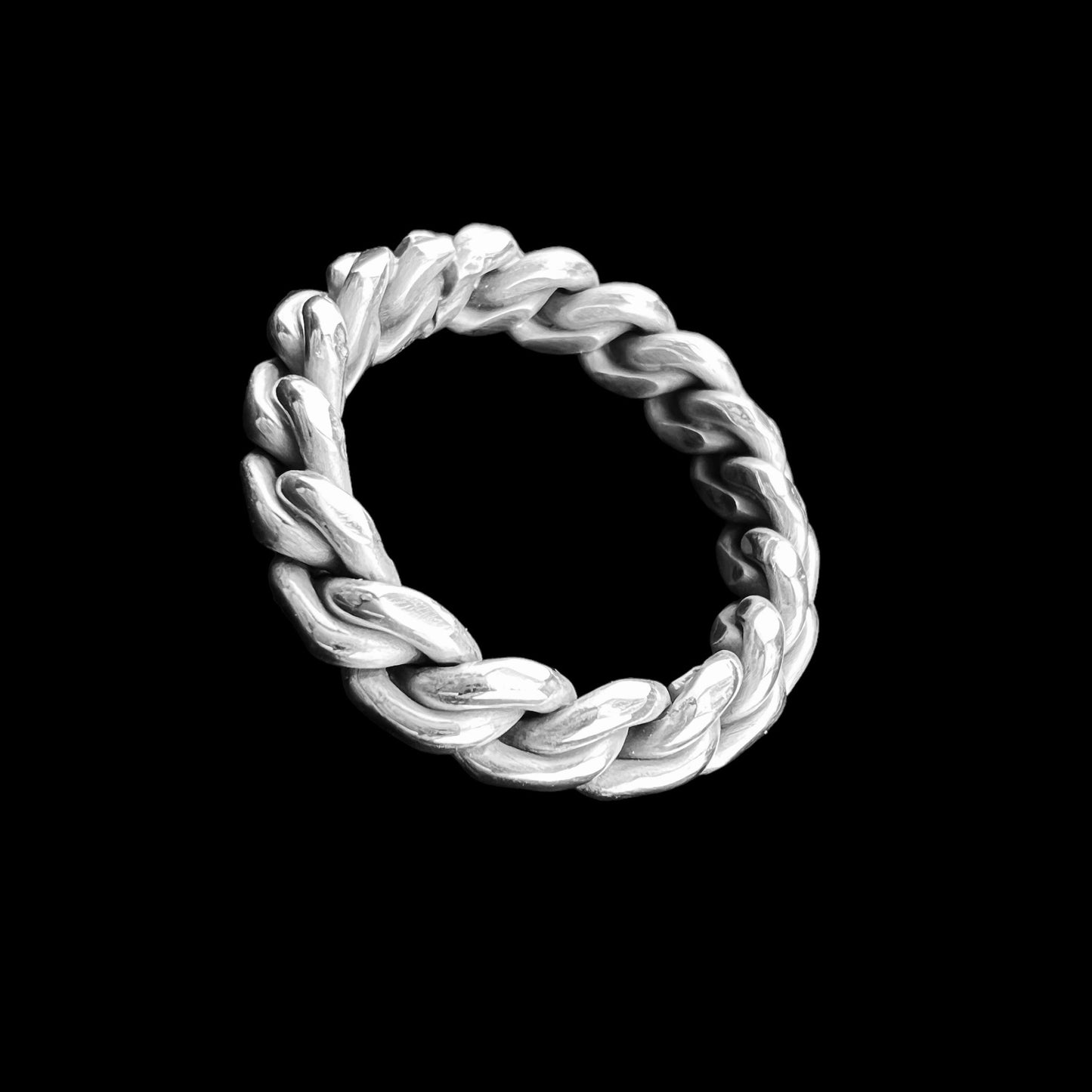 925 Silver Ring Braided