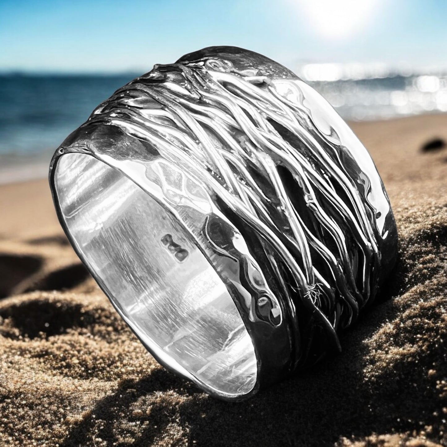 925 Silver Ring 15mm width