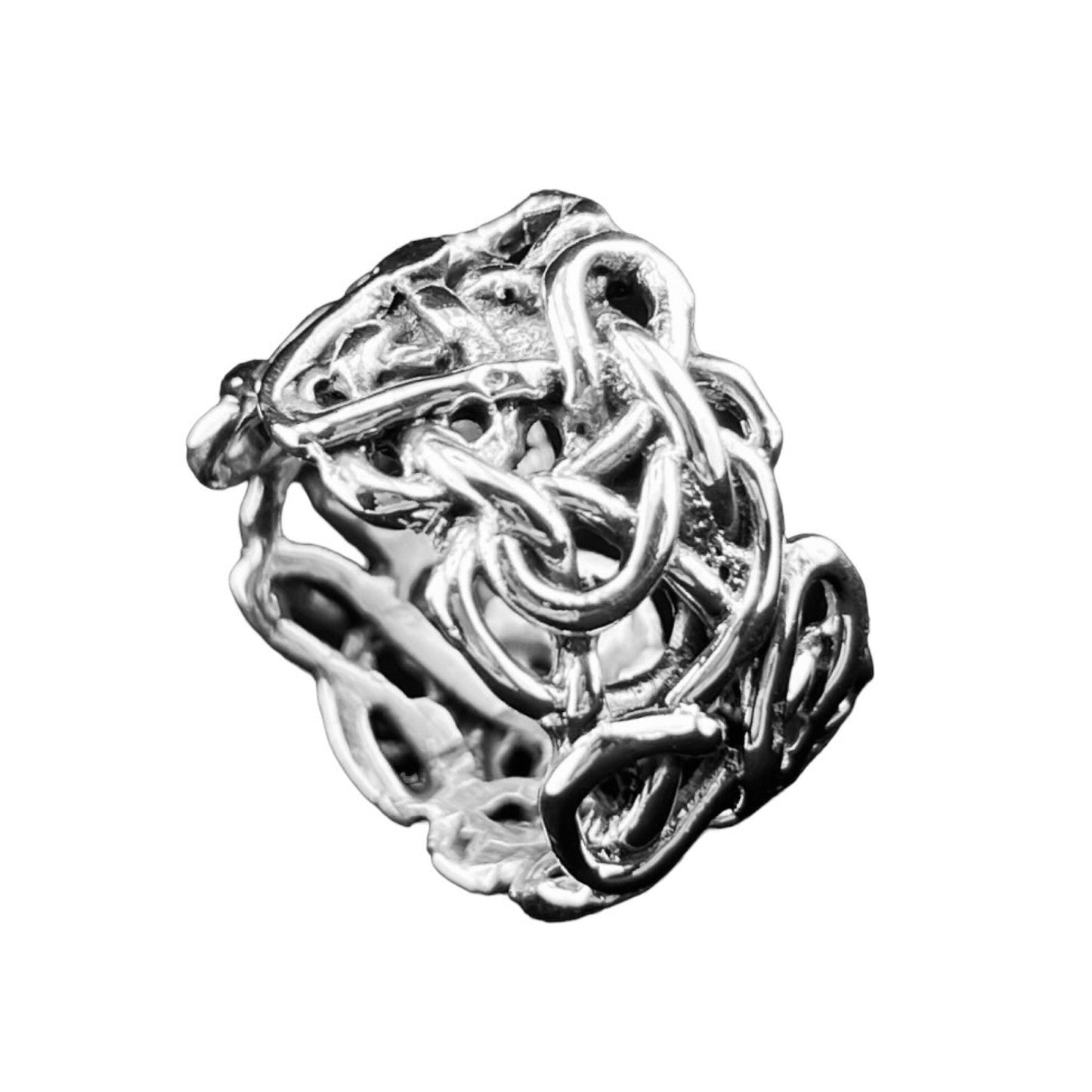 925 Silver Ring 14mm wide