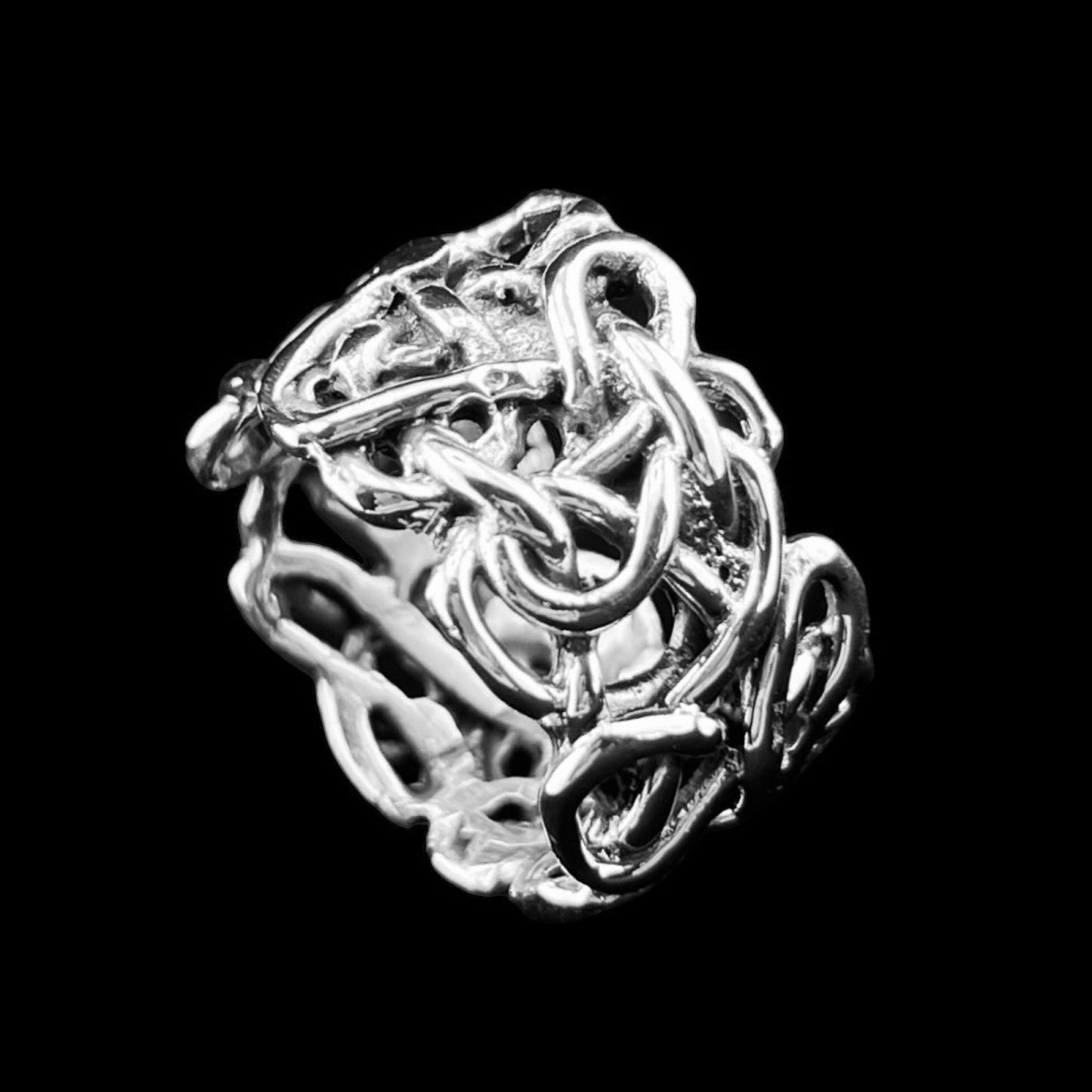 925 Silver Ring 14mm wide