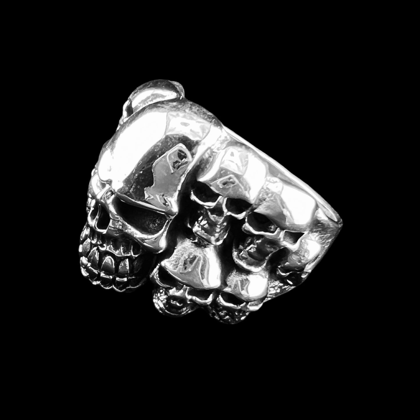 925 Silver Ring with Skulls