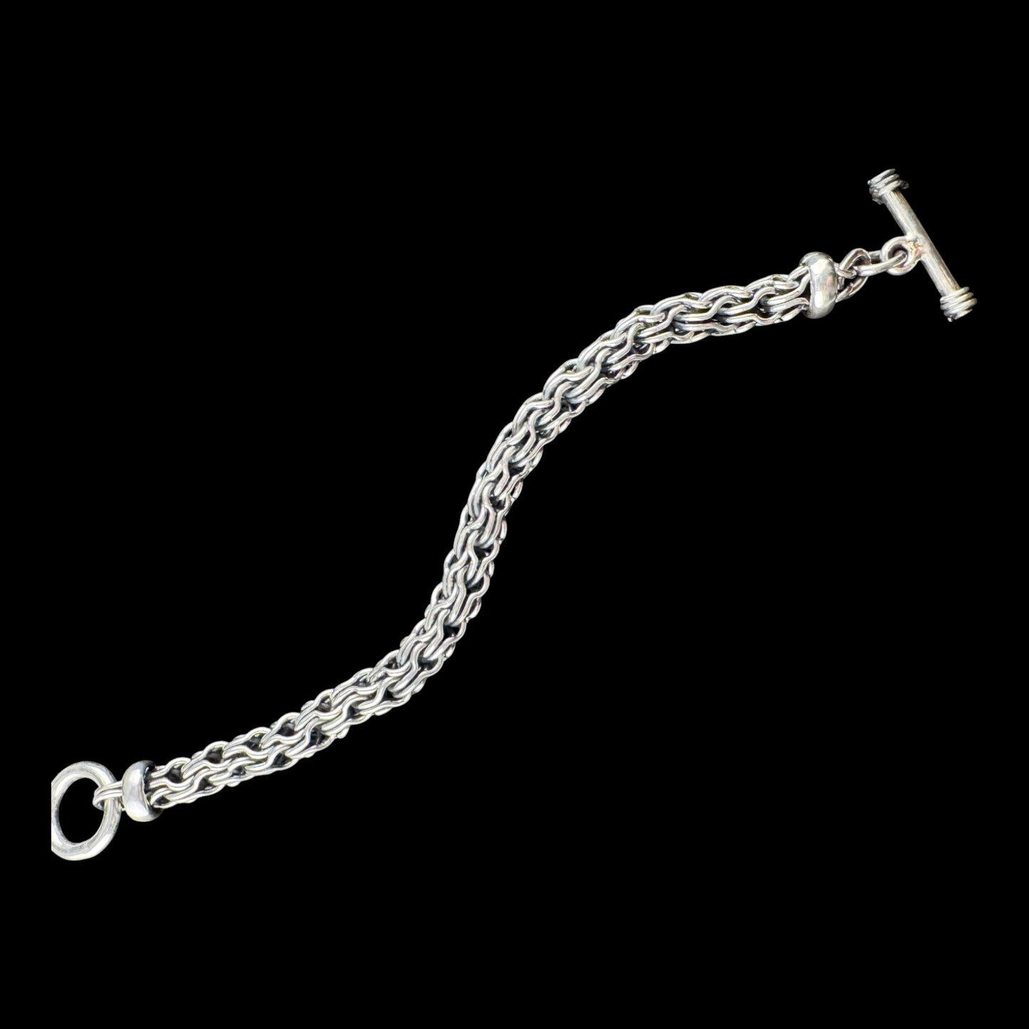 Bold Byzantine Chain Bracelet 7in