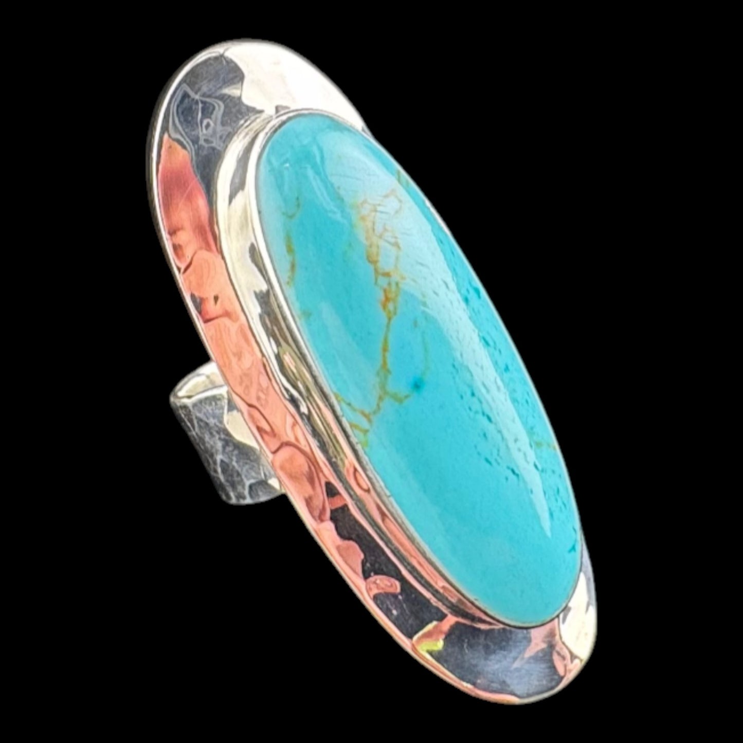 Elongated Turquoise Ring