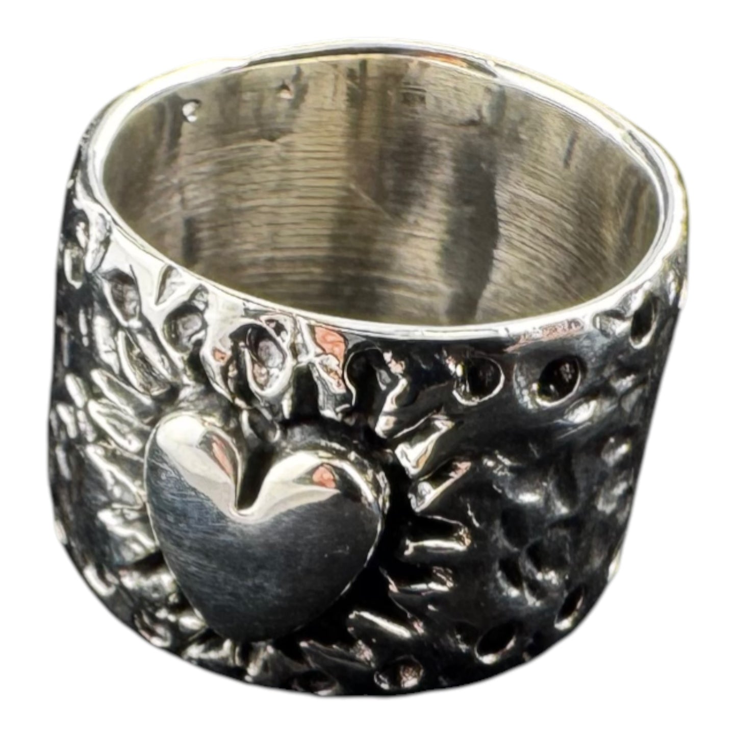 Sacred Heart Band Ring 14mm