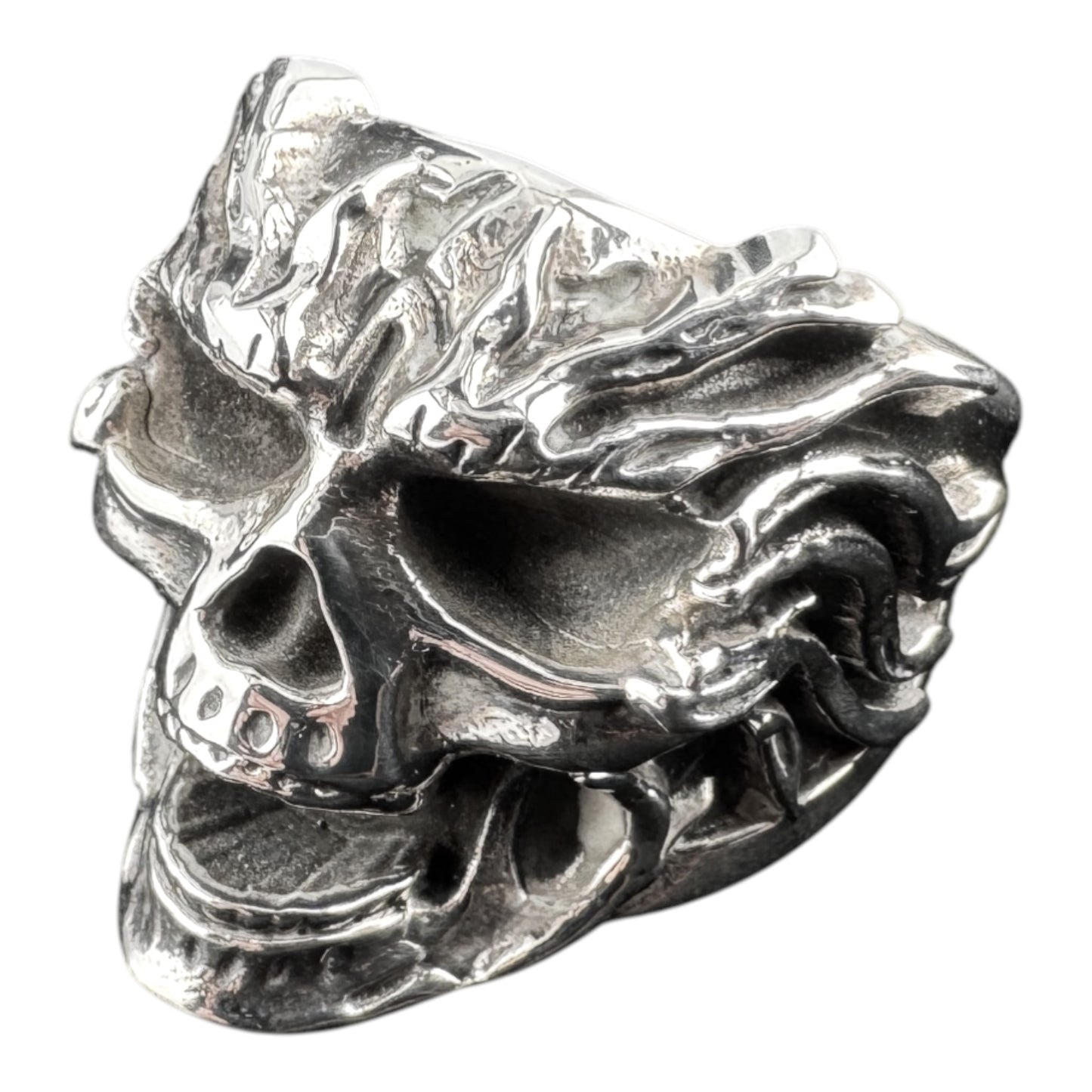 Sculpted Skull Ring