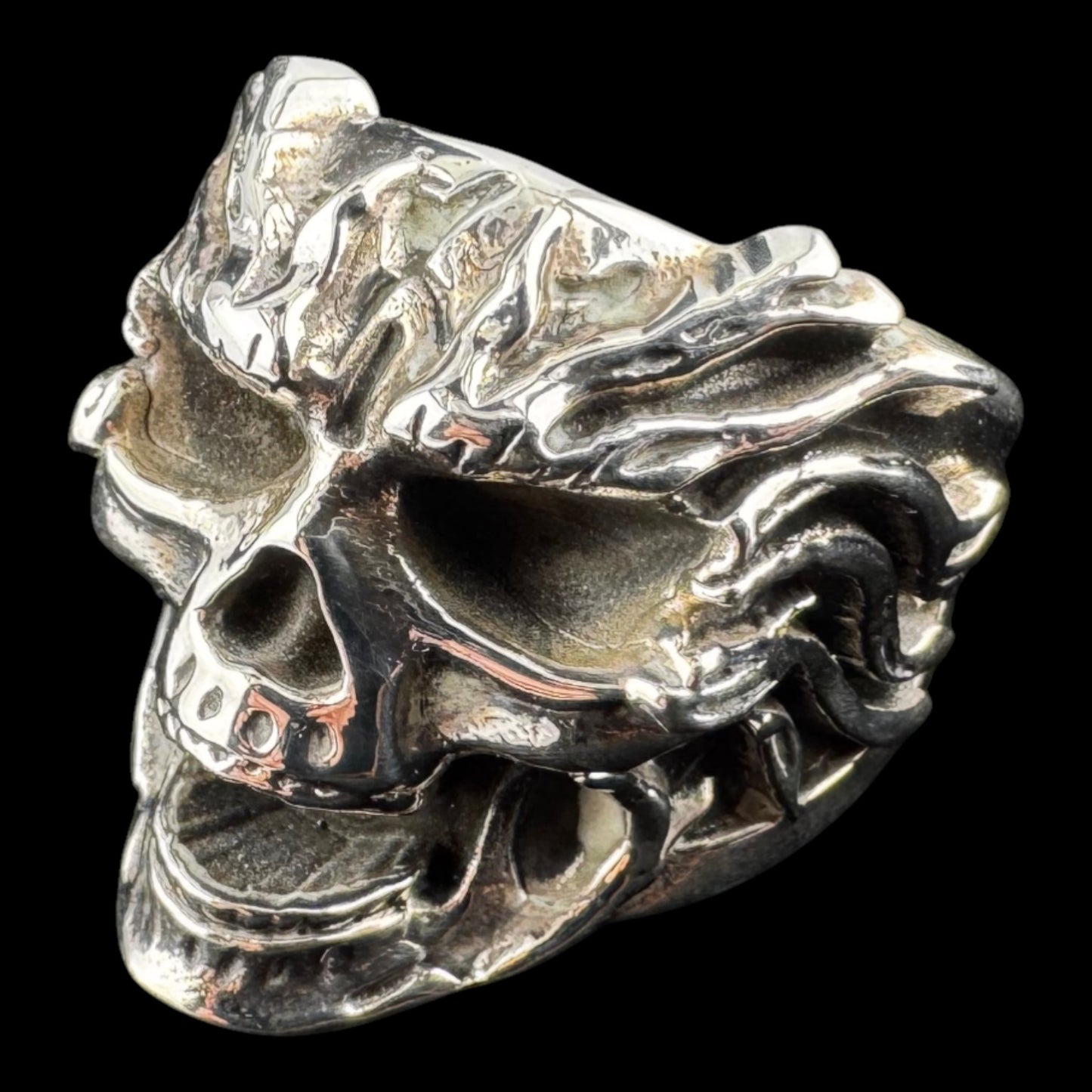 Sculpted Skull Ring