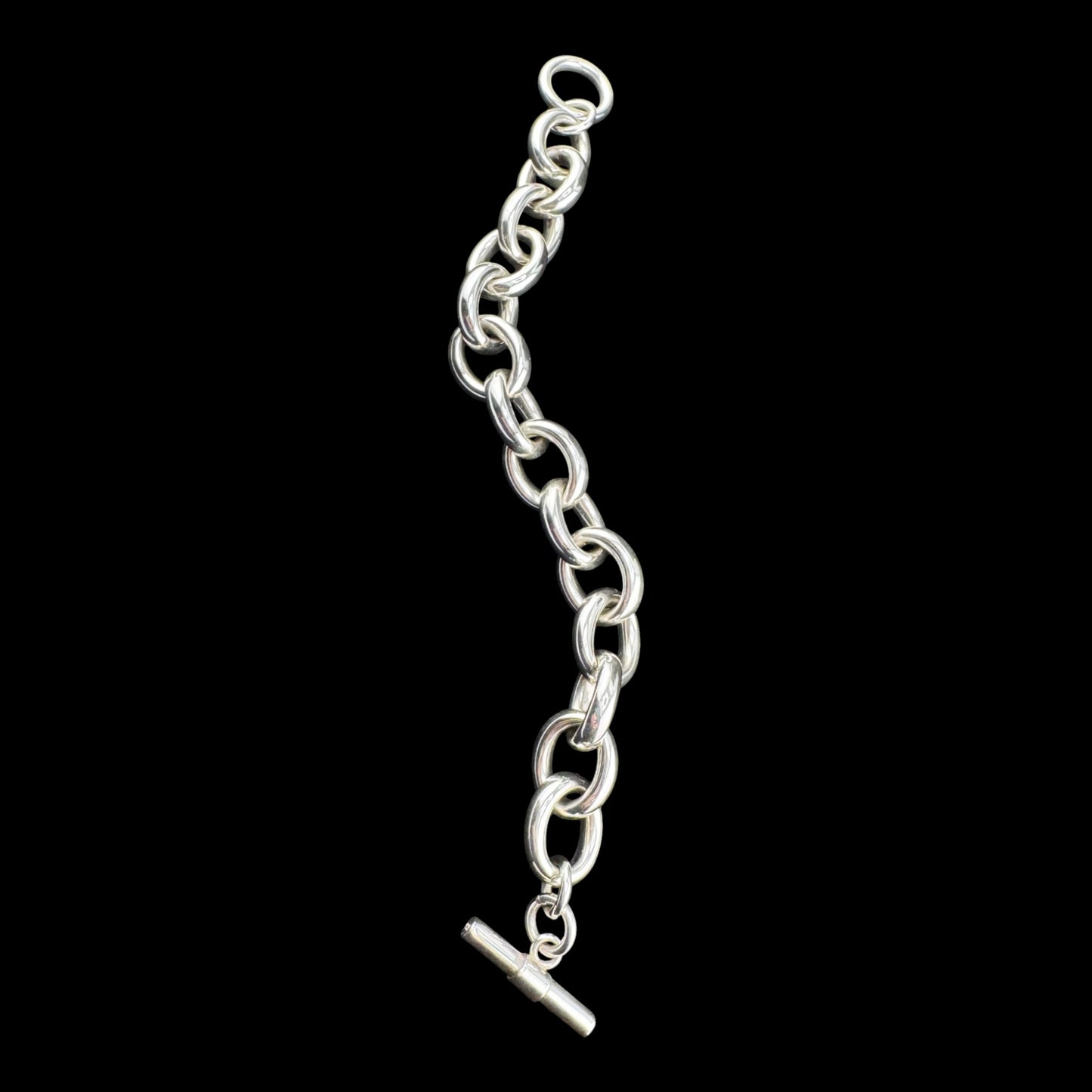 Oval Link Chain Bracelet 8in