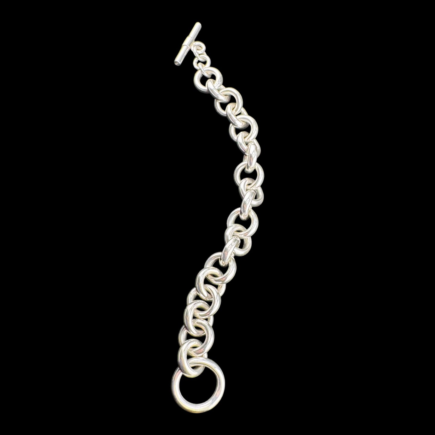 Rolo Link Chain Bracelet 7.5in