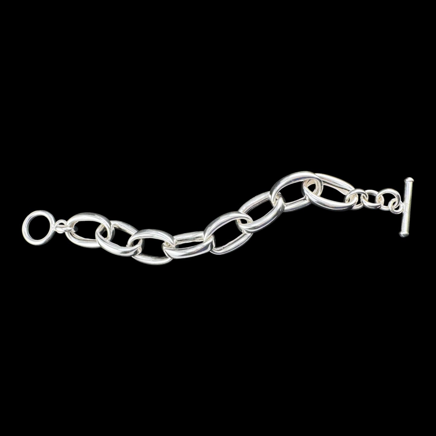 Oval Link 5mm Tube Chain Bracelet