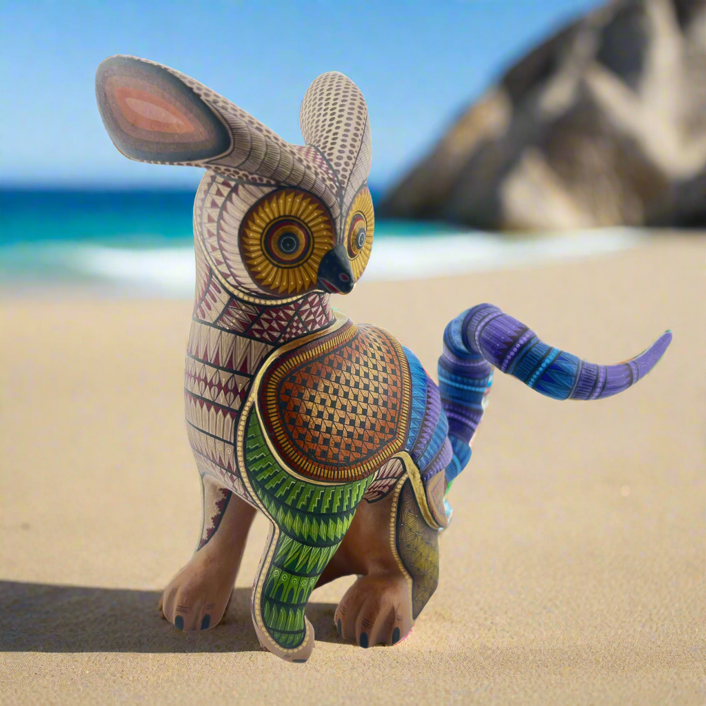 Buho Camaleon Armadillo Alebrije