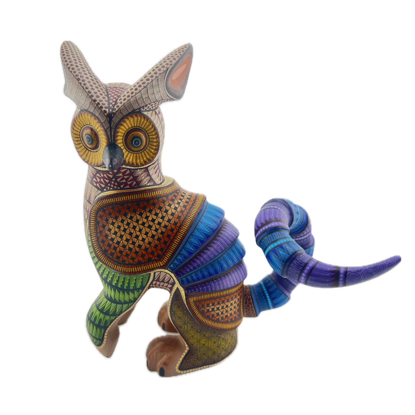 Buho Camaleon Armadillo Alebrije