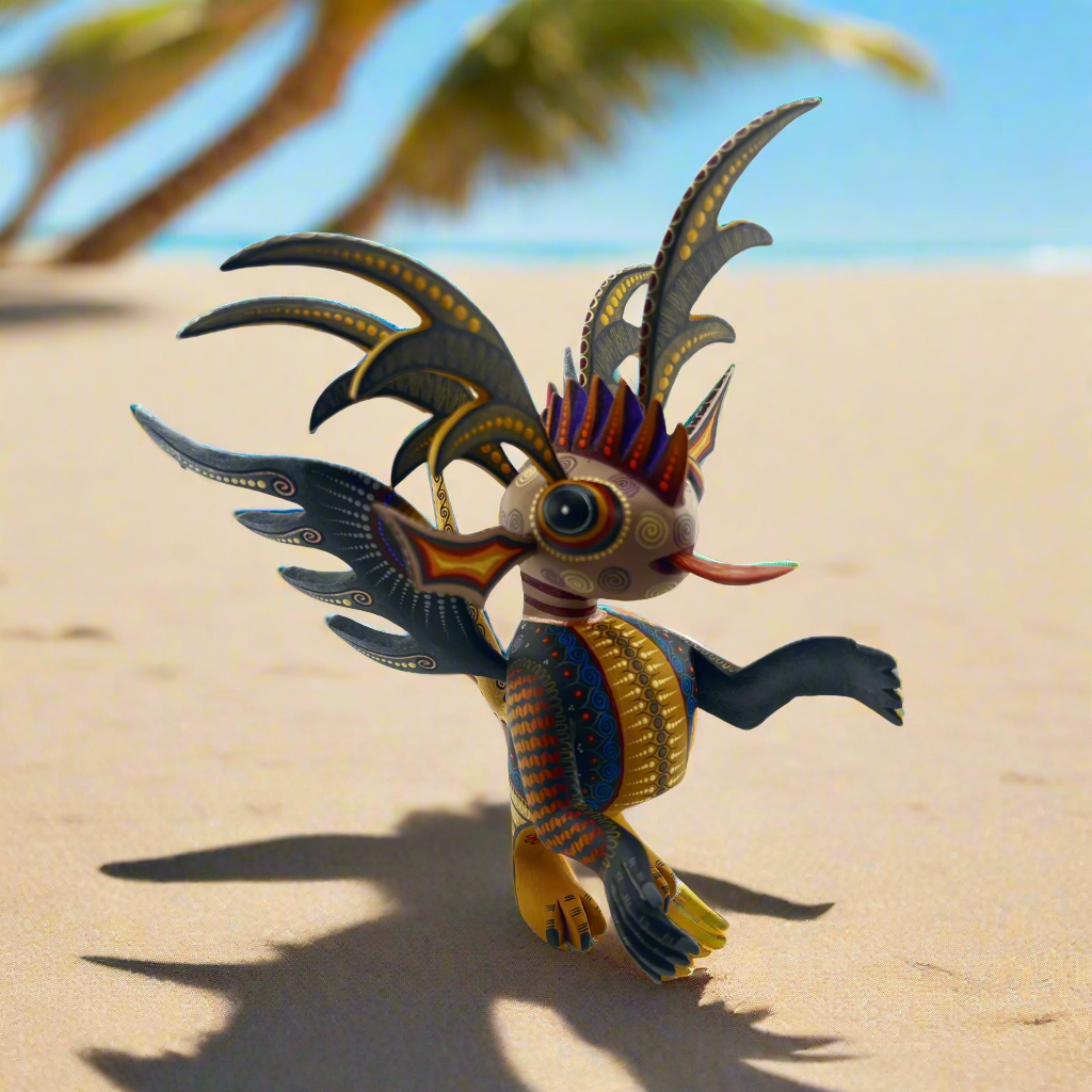 Martian Marciano Verde Alebrije