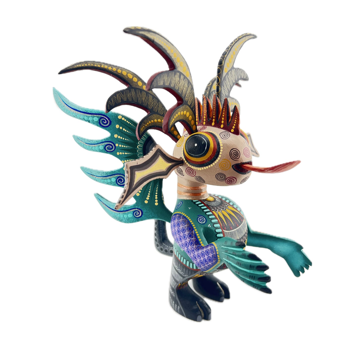 Martian Marciano Mohawk Azul Alebrije