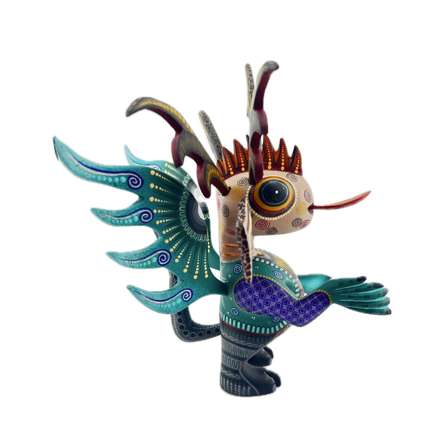 Martian Marciano Mohawk Azul Alebrije