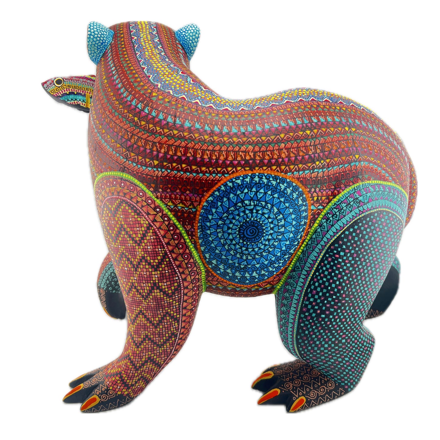 Oso c Pescado Bear w Fish Alebrije