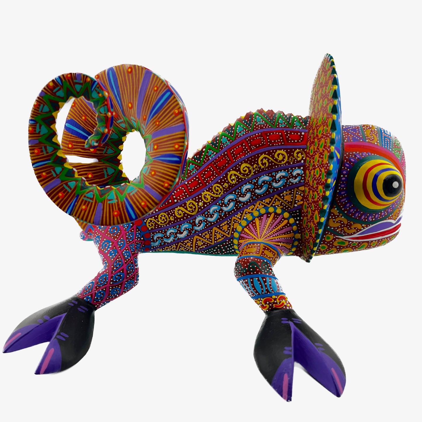 Camaleon Rojo Chameleon Alebrije
