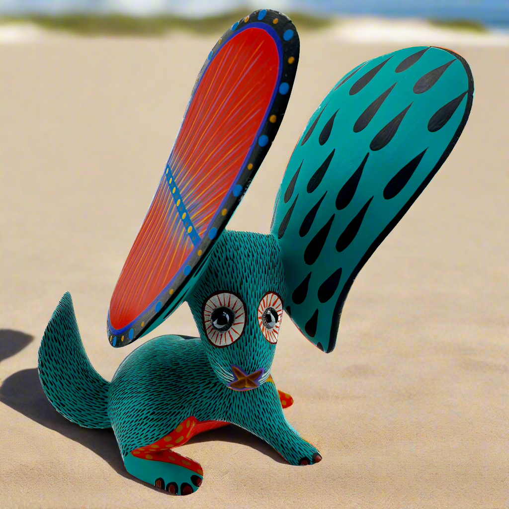 Conejo Orejon Big Earred Rabbit Alebrije