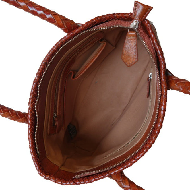 COAHUILA CH Handtooled Leather Handbag
14"x 5"x 10"
T Bugati Color