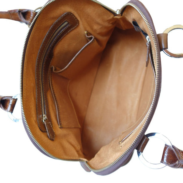 XALAPA Handtooled Leather Handbag
14"x12"5"
Cafe Color