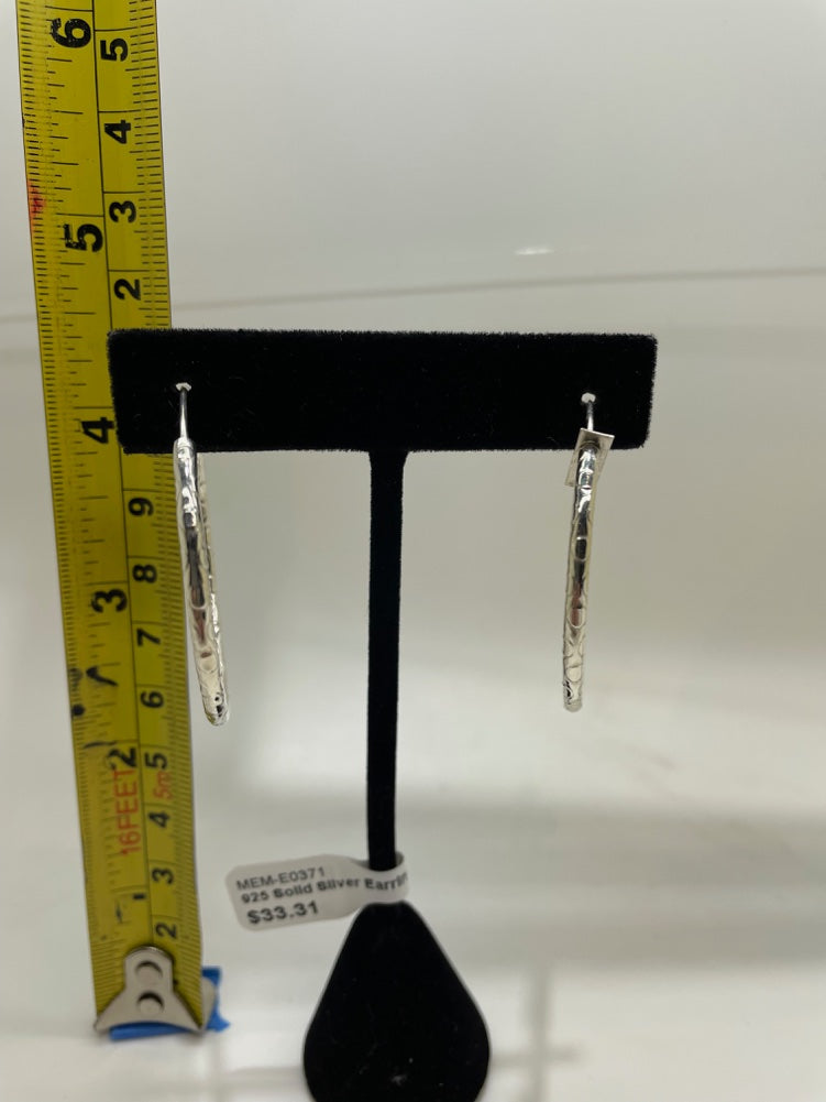 No Mas! 925 Solid Silver Earrings
