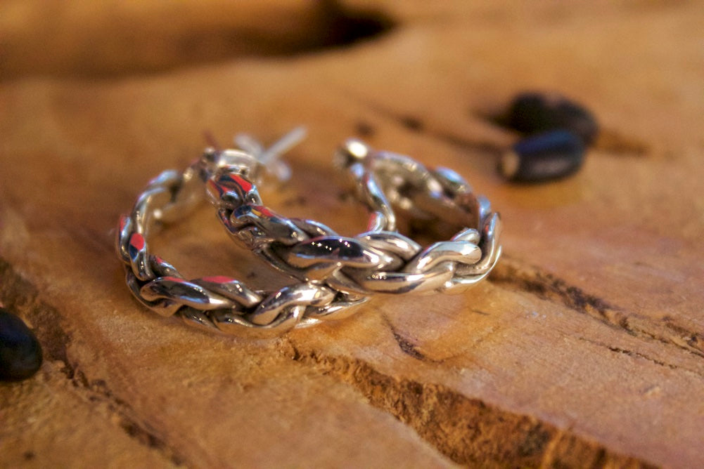No Mas! 925 Solid Silver Earrings