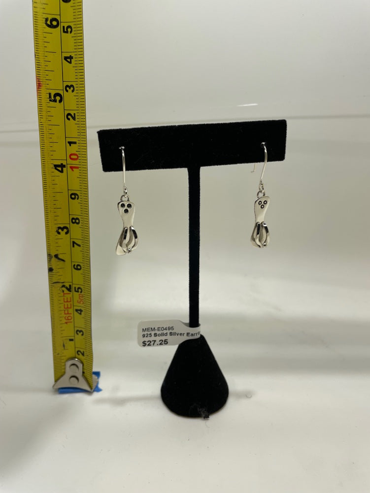 No Mas! 925 Solid Silver Earrings