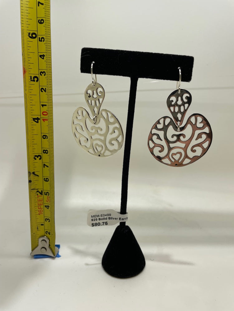 No Mas! 925 Solid Silver Earrings