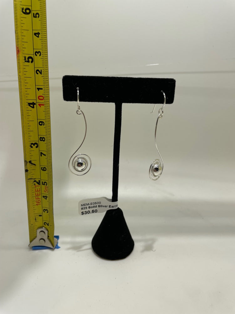 No Mas! 925 Solid Silver Earrings