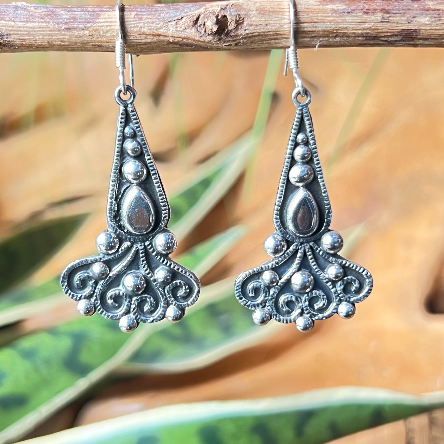 5cm Solid 925 Silver Earrings