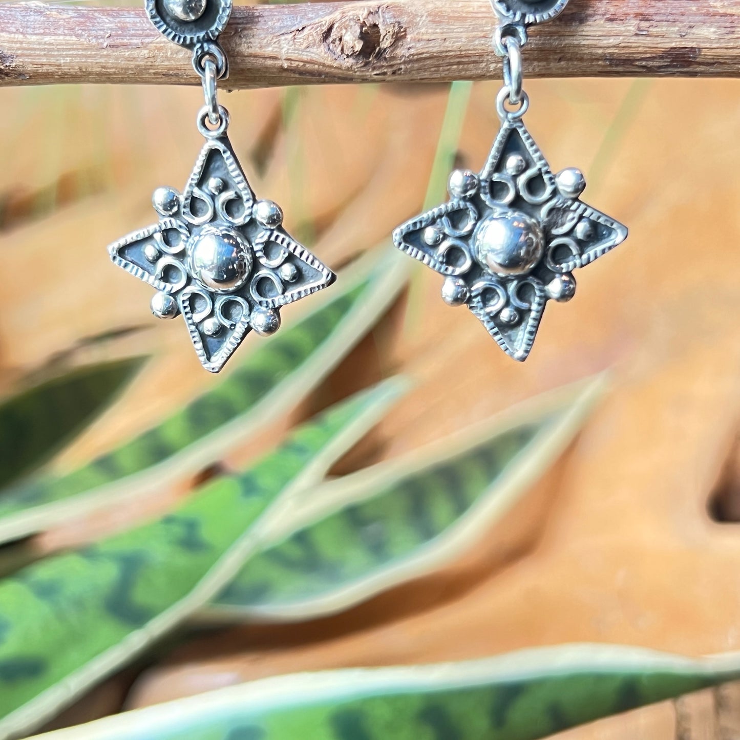 3cm Solid 925 Silver Earrings