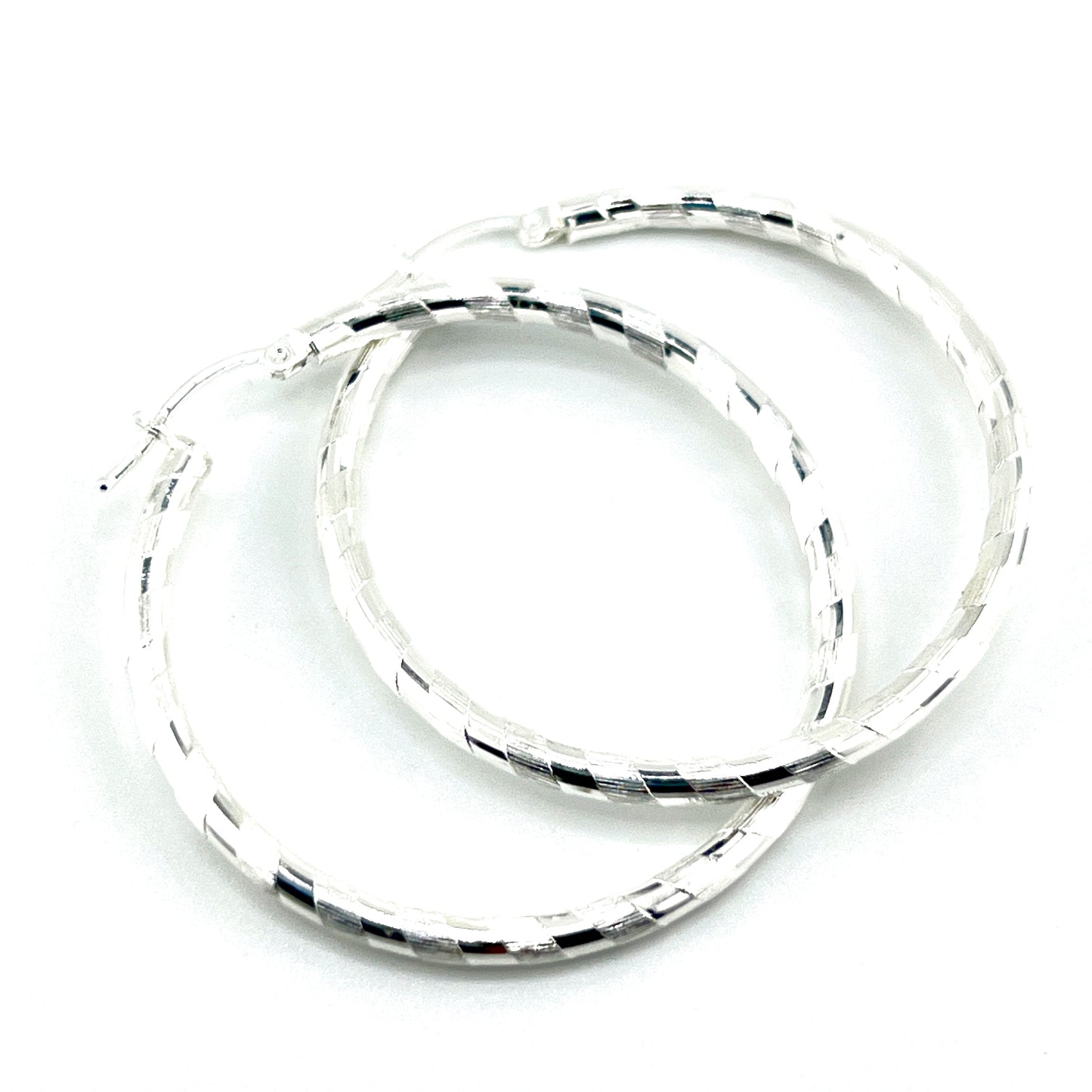 80mm HOOP .925 Silver Earrings