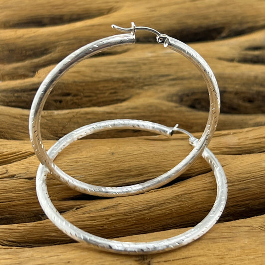 22mm HOOP .925 Silver Earrings