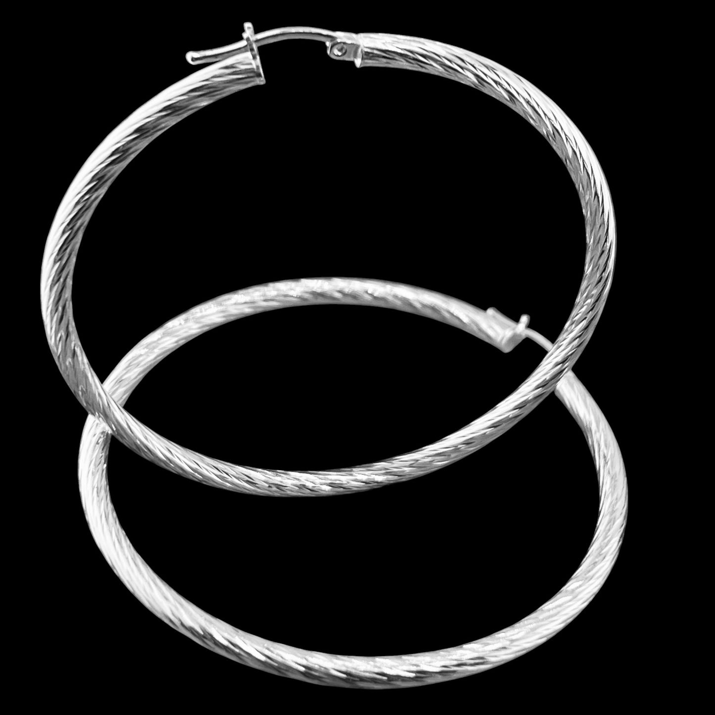 60mm HOOP .925 Silver Earrings