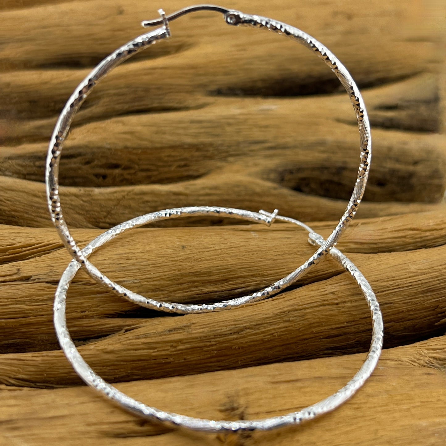 60mm HOOP .925 Silver Earrings